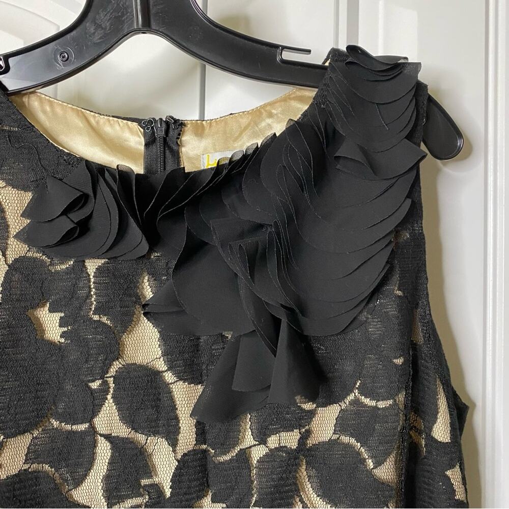 Liv by Habitat Women’s Size 12 Sleeveless Black Lace Overlay LBD Cocktail Dress - Picture 4 of 11